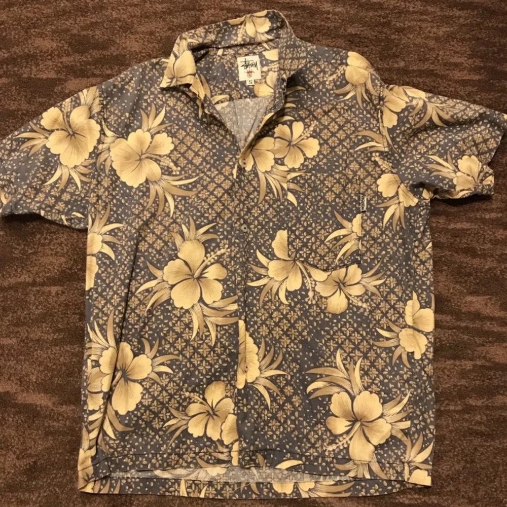 Stussy Short Sleeve Hawaiian  Shirt
